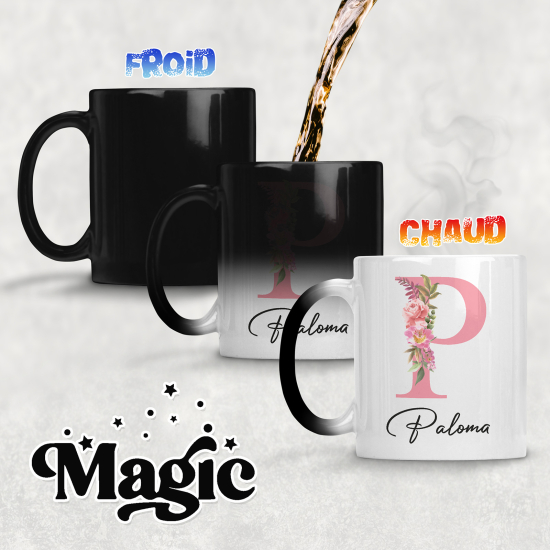 Tasse - Mug Magique Monogramme - Lettre P