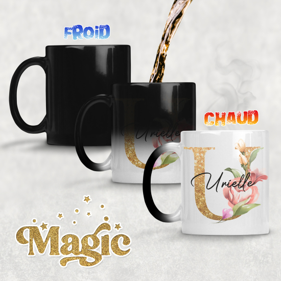 Tasse - Mug Magique Monogramme - Lettre U