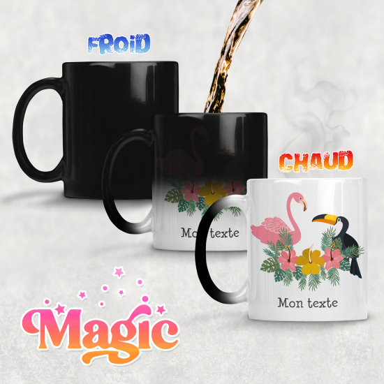 Tasse - Mug Magique - Oiseaux Tropicaux