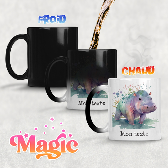 Tasse - Mug Magique - Rhinocéros