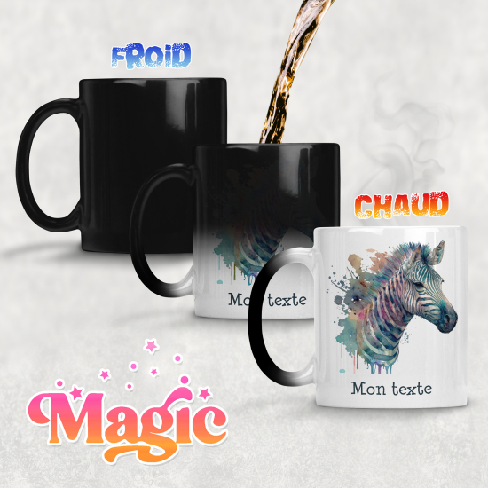 Tasse - Mug Magique - Zèbre