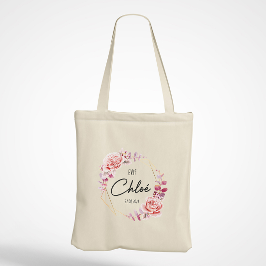 Tote Bag - Couronne fleuris evjf