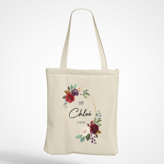 Tote Bag - Couronne fleuris evjf