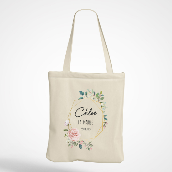  Tote Bag - Couronne fleuris la mariée