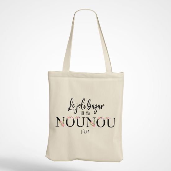 Tote Bag - Le joli bazar de ma nounou Prénom