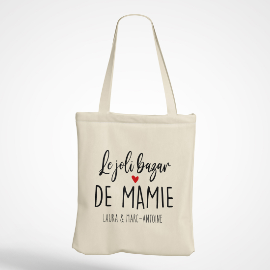 Tote Bag - Le joli bazar de mamie Prénom