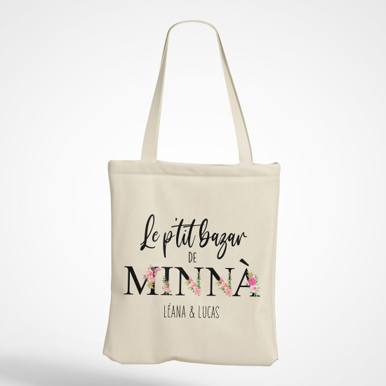 Tote Bag - Le p'tit bazar de minnà Prénom