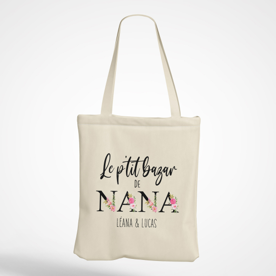 Tote Bag - Le p'tit bazar de nana Prénom