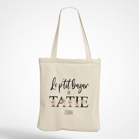 Tote Bag - Le p'tit bazar de tatie Prénom