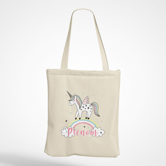 Tote Bag - Licorne arc-en-ciel