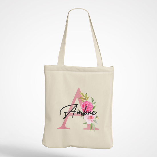 Tote Bag Monogramme - Lettre A