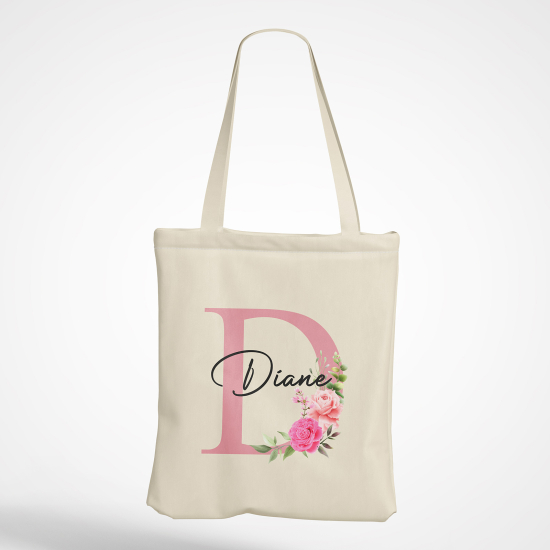 Tote Bag Monogramme - Lettre D