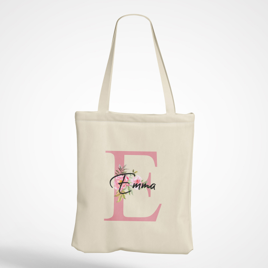 Tote Bag Monogramme - Lettre E