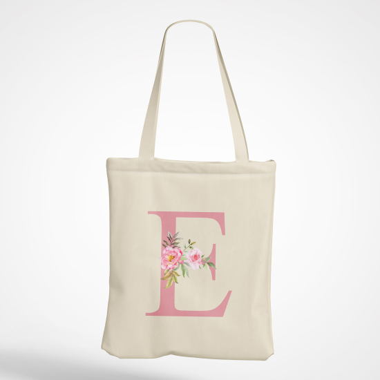 Tote Bag Monogramme - Lettre E