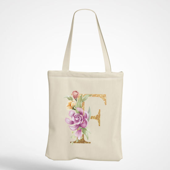 Tote Bag Monogramme - Lettre F