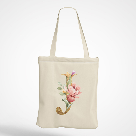 Tote Bag Monogramme - Lettre J