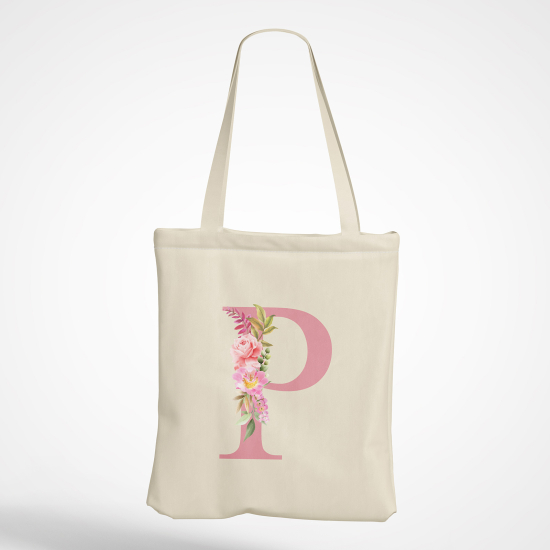 Tote Bag Monogramme - Lettre P