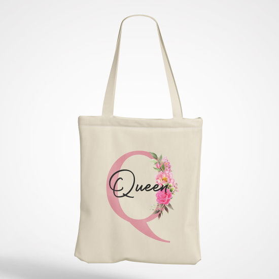 Tote Bag Monogramme - Lettre Q