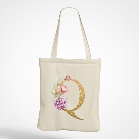 Tote Bag Monogramme - Lettre Q