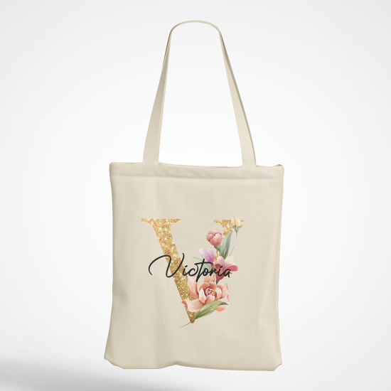 Tote Bag Monogramme - Lettre V