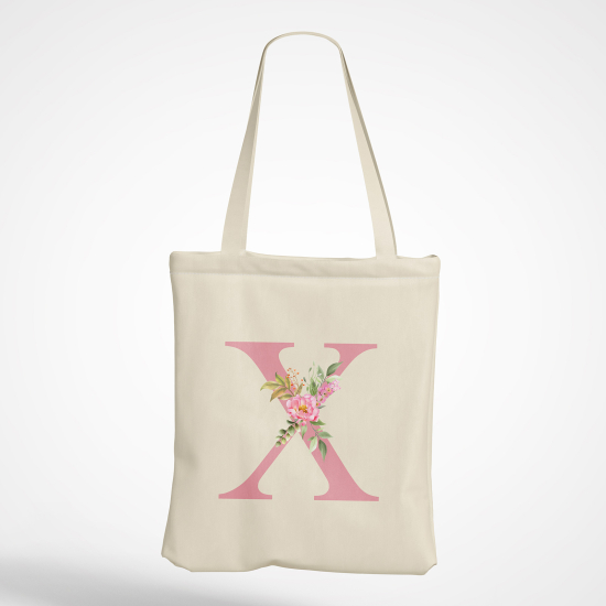 Tote Bag Monogramme - Lettre X