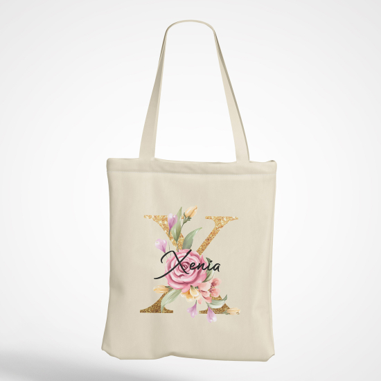 Tote Bag Monogramme - Lettre X