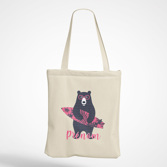 Tote Bag - Ours surfeur