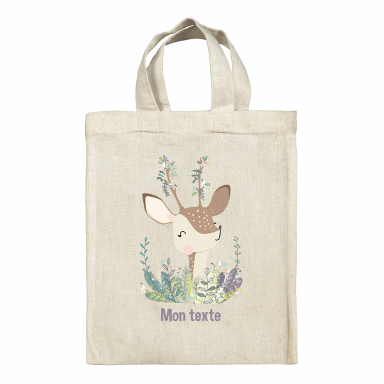 Tote bag personnalisé - Faon