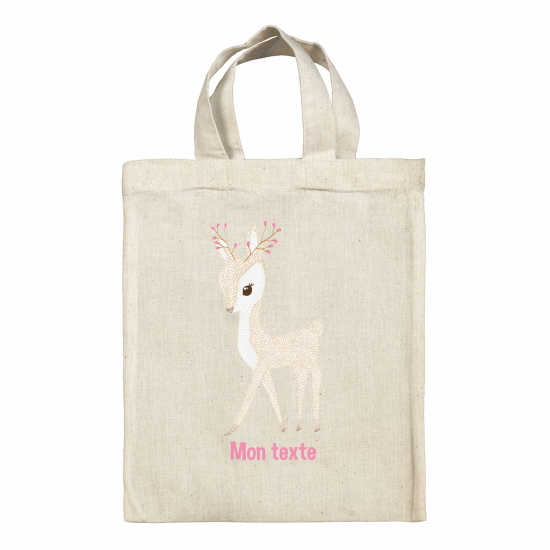 Tote bag personnalisé - Faon