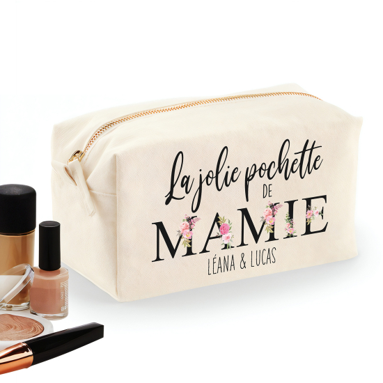 Trousse De Maquillage - La jolie pochette de mamie Prénom