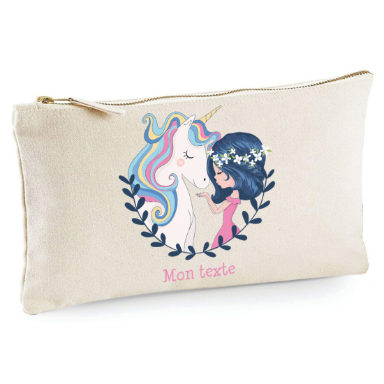 Trousse - Petite fille licorne