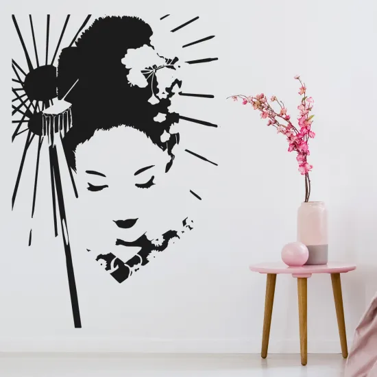 Sticker Mural - Geisha