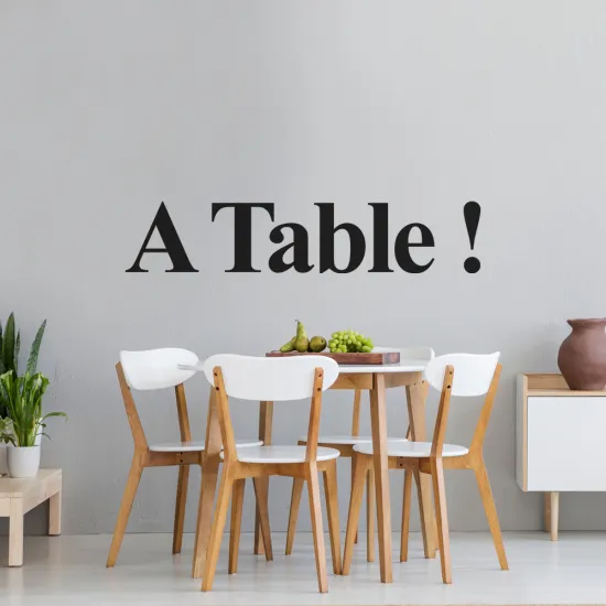 Sticker Mural - A Table