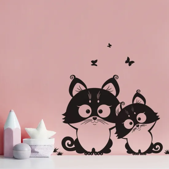 Sticker Mural - Chats