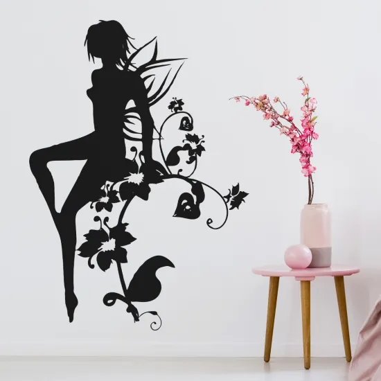 Sticker Mural - Fée Fleurs