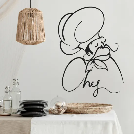 Sticker Mural - Cuisine Chef