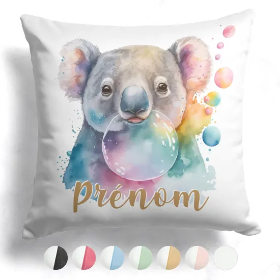 Coussin bicolore personnalisé - Koala