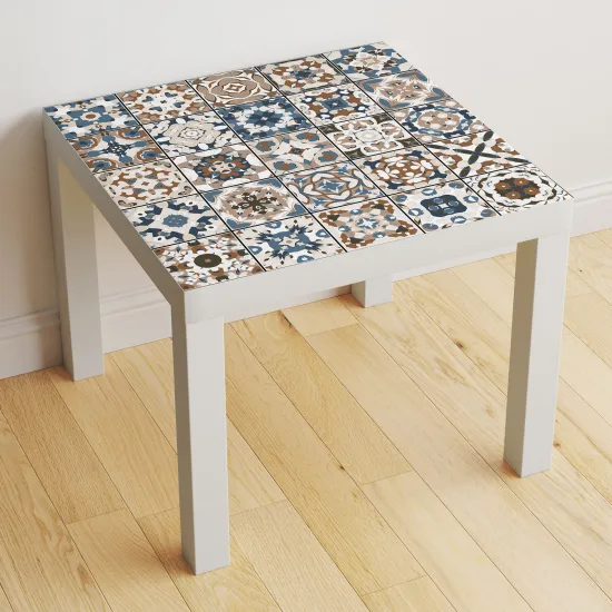 Stickers Table - Motif Carreaux de ciment 