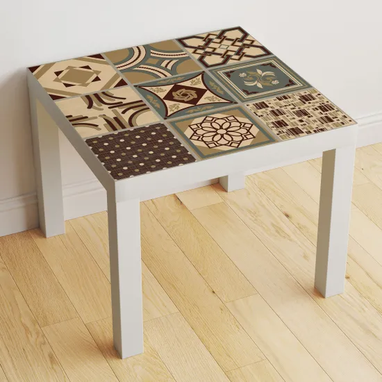 Stickers Table - Motif Carreaux de ciment