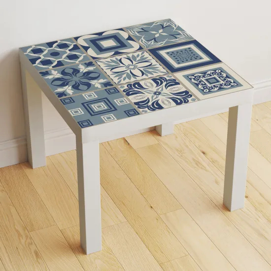 Stickers Table - Motif Carreaux de ciment