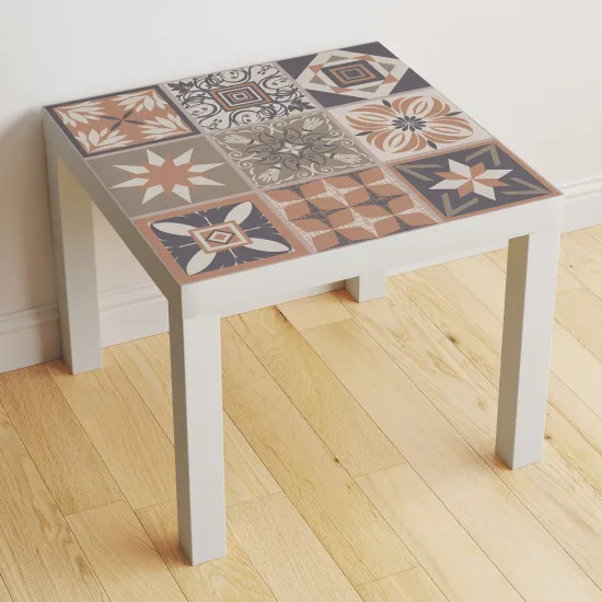 Stickers Table - Motif Carreaux de ciment