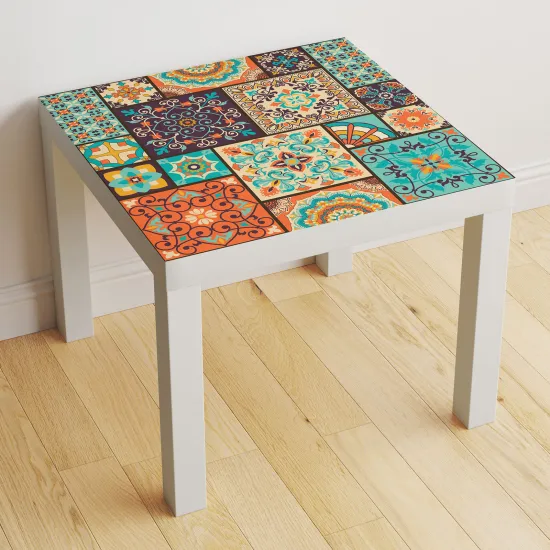 Stickers Table - Motif Carreaux de ciment