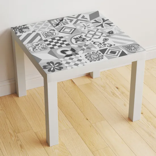 Stickers Table - Motif Carreaux de ciment