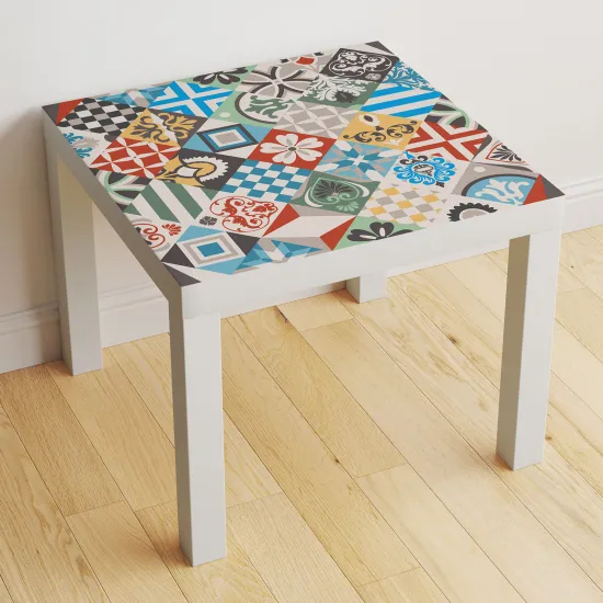 Stickers Table - Motif Carreaux de ciment