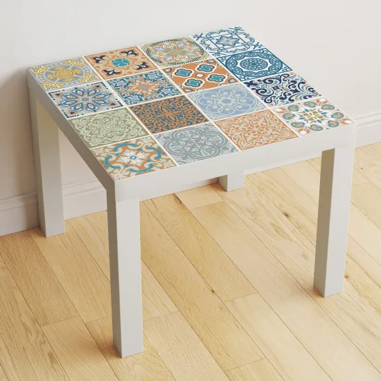 Stickers Table - Motif Carreaux de ciment