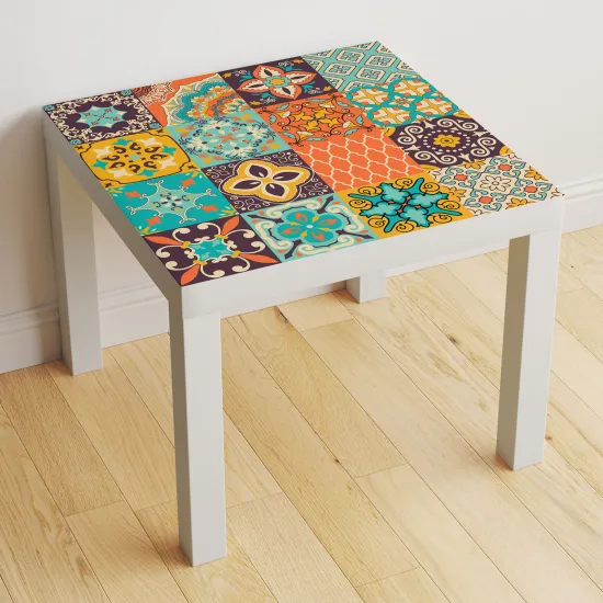 Stickers Table - Motif Carreaux de ciment