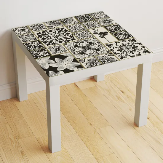 Stickers Table - Motif Carreaux de ciment