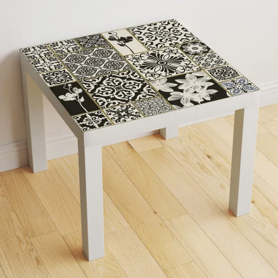 Stickers Table - Motif Carreaux de ciment