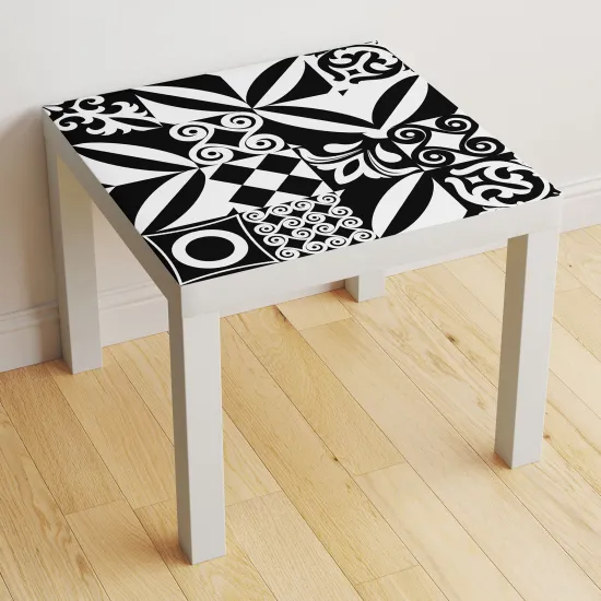 Stickers Table - Motif Carreaux de ciment