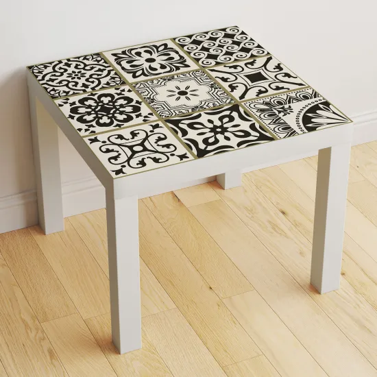 Stickers Table - Motif Carreaux de ciment